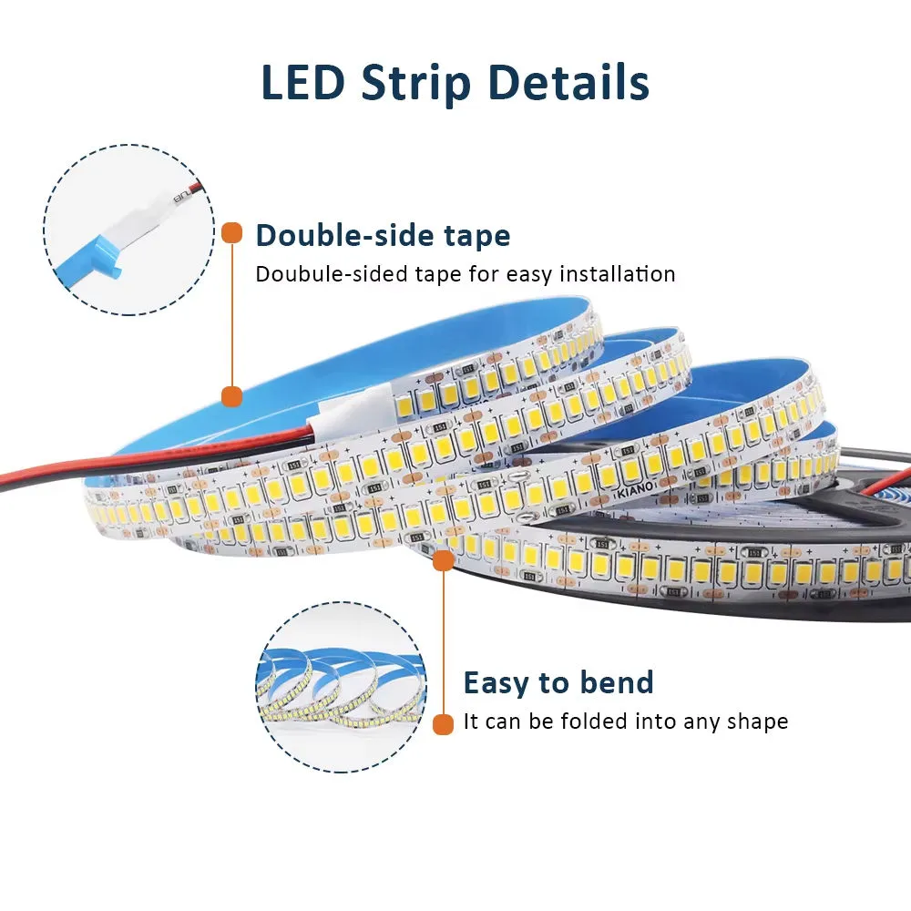 LED LINEAR STRIP 12V24V 8mm 2835 180D - Image 3